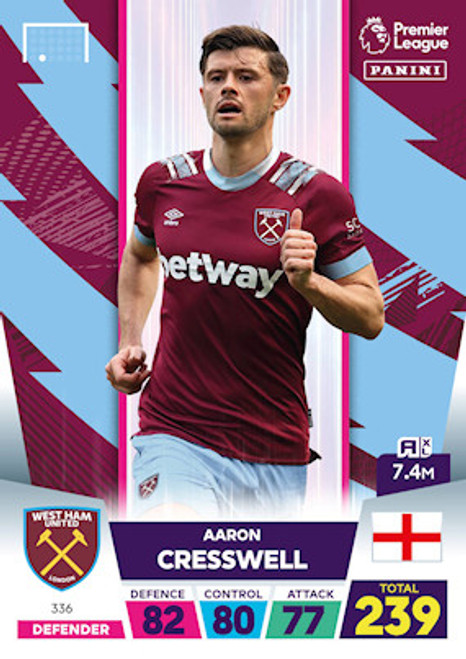 #336 Aaron Cresswell (West Ham United) Adrenalyn XL Premier League 2023