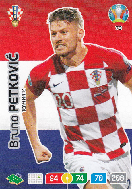 #79 Bruno Petkovic (Croatia) Adrenalyn XL Euro 2020