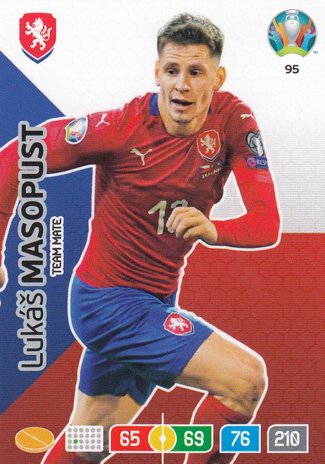#95 Lukas Masopust (Czech Republic) Adrenalyn XL Euro 2020