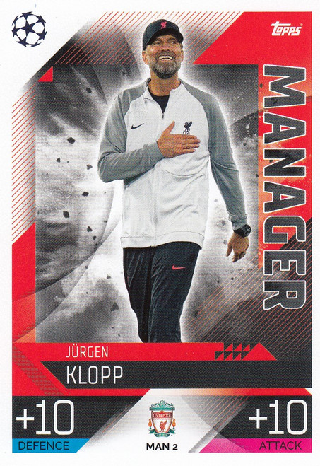 MAN002 - Jurgen Klopp (Liverpool) - MANAGER - Topps Match Attax Extra 2022/23