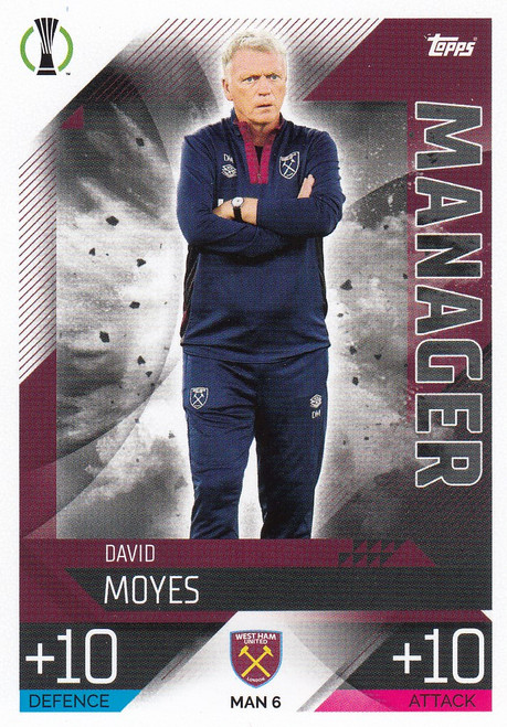 MAN006 - David Moyes (West Ham United) - MANAGER - Topps Match Attax Extra 2022/23