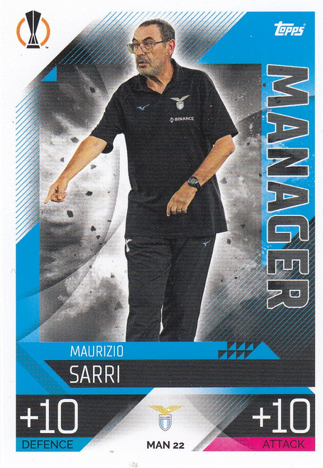 MAN022 - Maurizio Sarri (Lazio) - MANAGER - Topps Match Attax Extra 2022/23