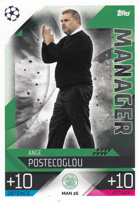MAN026 - Ange Postecoglou (Celtic) - MANAGER - Topps Match Attax Extra 2022/23