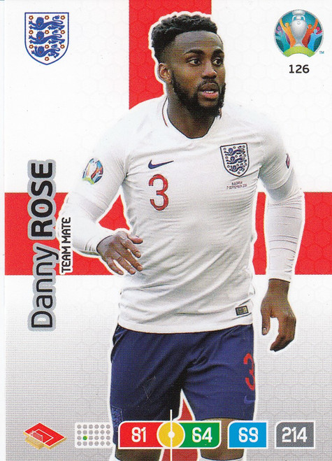 #126 Danny Rose (England) Adrenalyn XL Euro 2020