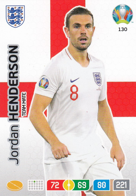 #130 Jordan Henderson (England) Adrenalyn XL Euro 2020