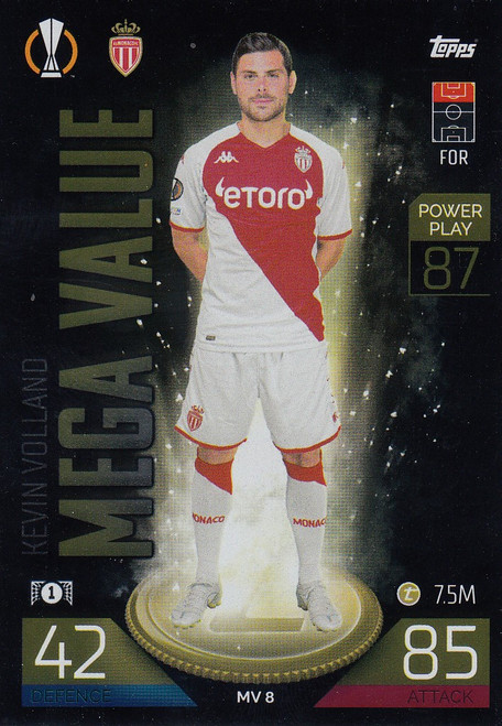 #MV8 Kevin Volland (AS Monaco FC) Match Attax EXTRA Champions League 2022/23