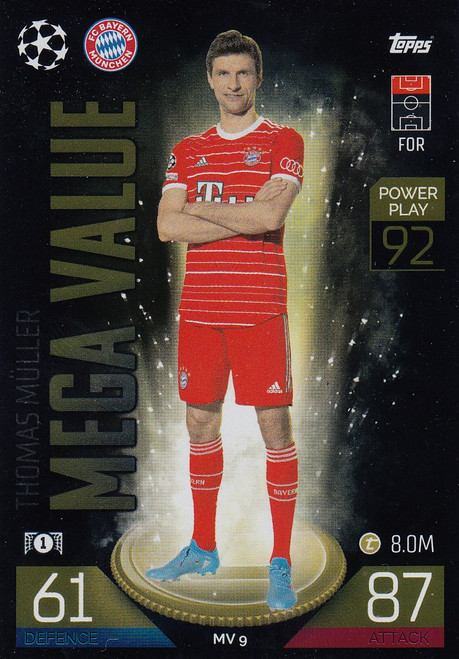 MV009 - Thomas Müller (Bayern Münich) - MEGA VALUE - Topps Match Attax Extra 2022/23