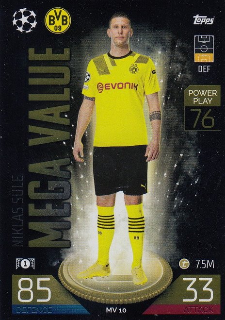214 Niklas Sule (Borussia Dortmund) Match Attax Champions