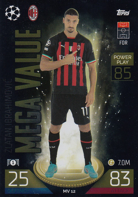 #MV12 Zlatan Ibrahimovic  (AC Milan) Match Attax EXTRA Champions League 2022/23