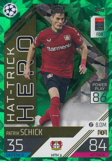 #HTH3 Patrik Schick (Bayer 04 Leverkusen) Match Attax EXTRA Champions League 2022/23 EMERALD
