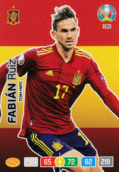 #145 Fabian Ruiz (Spain) Adrenalyn XL Euro 2020