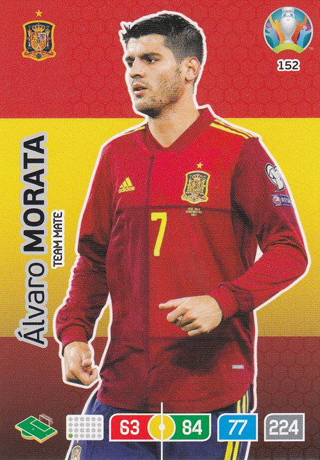 #152 Alvaro Morata (Spain) Adrenalyn XL Euro 2020