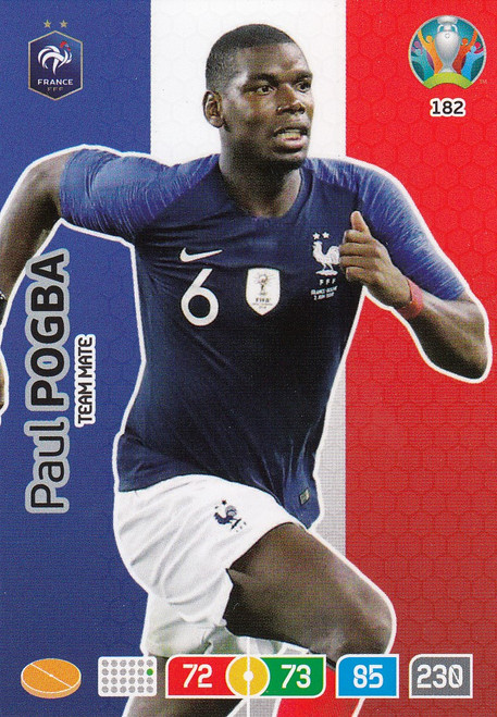 #182 Paul Pogba (France) Adrenalyn XL Euro 2020