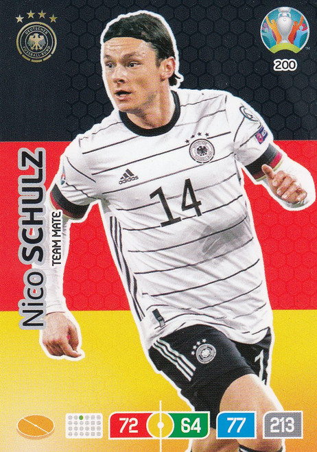 #200 Nico Schulz (Germany) Adrenalyn XL Euro 2020