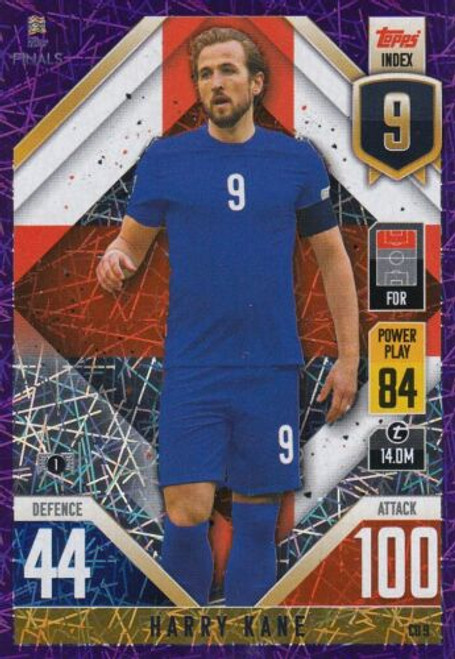 CD009 - Harry Kane (England) - PURPLE PARALLEL - Topps Match Attax 101 2022 (Nations League) CD009 - Harry Kane (England) - PURPLE PARALLEL - Topps Match Attax 101 2022 (Nations League)