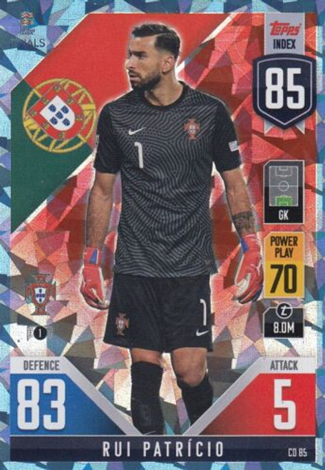 CD085 - Rui Patricio (Portugal) - CRYSTAL PARALLEL - Topps Match Attax 101 2022 (Nations League) CD085 - Rui Patricio (Portugal) - CRYSTAL PARALLEL - Topps Match Attax 101 2022 (Nations League)