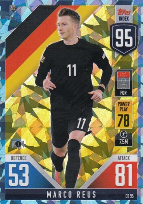 CD095 - Marco Reus (Germany) - CRYSTAL PARALLEL - Topps Match Attax 101 2022 (Nations League) CD095 - Marco Reus (Germany) - CRYSTAL PARALLEL - Topps Match Attax 101 2022 (Nations League)