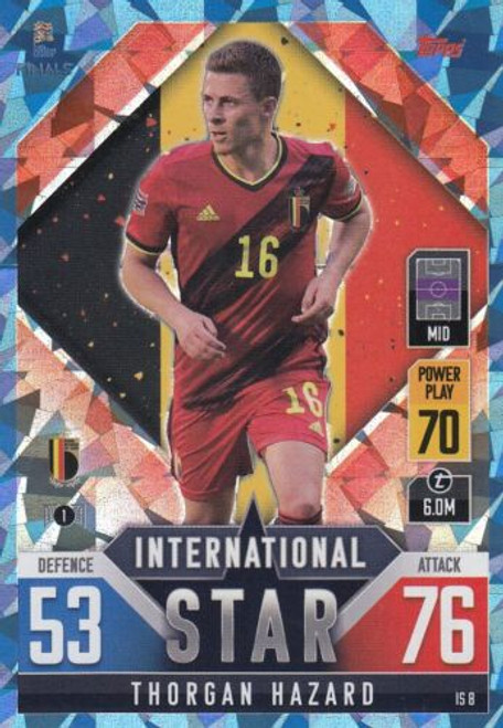 IS008 - Thorgan Hazard (Belgium) - CRYSTAL PARALLEL (INTERNATIONAL STAR) - Topps Match Attax 101 2022 (Nations League) IS008 - Thorgan Hazard (Belgium) - CRYSTAL PARALLEL (INTERNATIONAL STAR) - Topps Match Attax 101 2022 (Nations League)