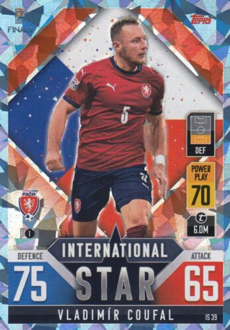 IS039 - Vladimir Coufal (Czech Republic) - CRYSTAL PARALLEL (INTERNATIONAL STAR) - Topps Match Attax 101 2022 (Nations League) IS039 - Vladimir Coufal (Czech Republic) - CRYSTAL PARALLEL (INTERNATIONAL STAR) - Topps Match Attax 101 2022 (Nations League)