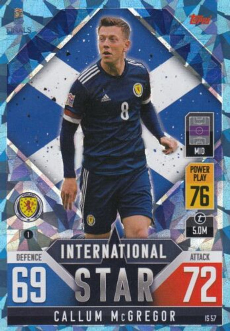 IS057 - Callum McGregor (Scotland) - CRYSTAL PARALLEL (INTERNATIONAL STAR) - Topps Match Attax 101 2022 (Nations League)