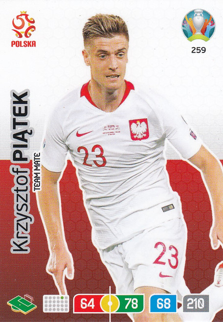 #259 Krzysztof Piatek (Poland) Adrenalyn XL Euro 2020