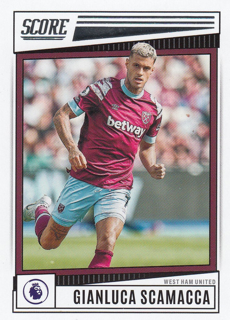 #183 Gianluca Scamacca (West Ham United) Panini Score Premier League 2022-23