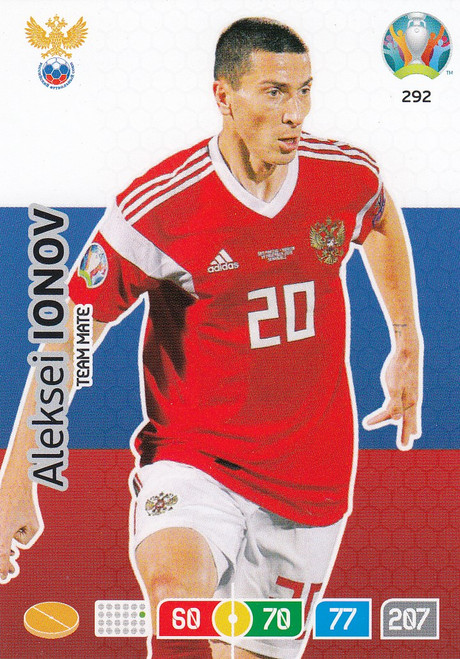 #292 Aleksei Ionov (Russia) Adrenalyn XL Euro 2020