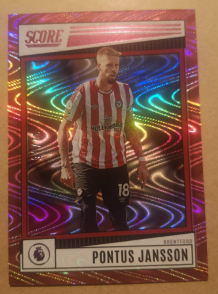 #36 Pontus Jansson (Brentford) Panini Score Premier League 2022-23 PINK SWIRL #31/45