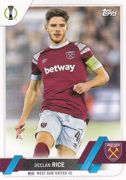 #41 Declan Rice (West Ham United FC) Topps UCC Flagship 2022/23