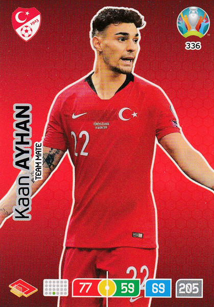 #336 Kaan Ayhan (Turkey) Adrenalyn XL Euro 2020