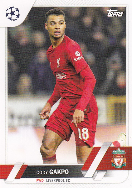 #102 Cody Gakpo (Liverpool FC) Topps UCC Flagship 2022/23