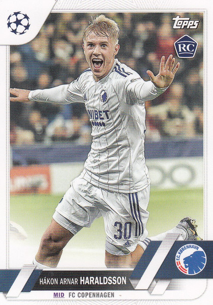 #175 Hákon Arnar Haraldsson (FC Copenhagen) Topps UCC Flagship 2022/23