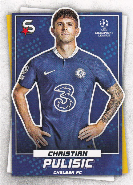 #28 Christian Pulisic (Chelsea) Topps UEFA Football Superstars 2022/23