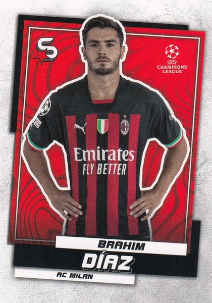 #72 Brahim Díaz (AC Milan) Topps UEFA Football Superstars 2022/23