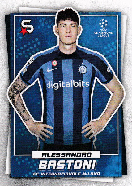 #76 Alessandro Bastoni (FC Internazionale Milano) Topps UEFA Football Superstars 2022/23