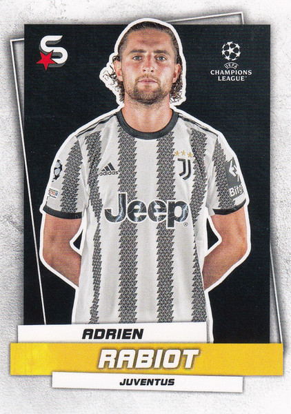 #89 Adrien Rabiot (Juventus) Topps UEFA Football Superstars 2022/23