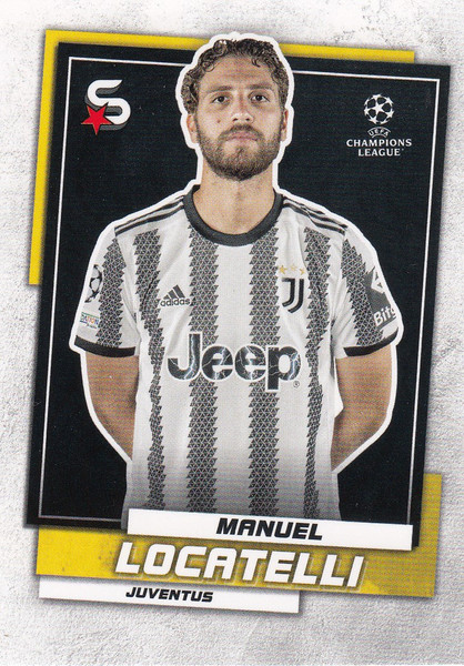 #90 Manuel Locatelli (Juventus) Topps UEFA Football Superstars 2022/23