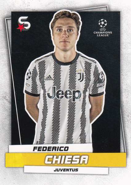 #92 Federico Chiesa (Juventus) Topps UEFA Football Superstars 2022/23