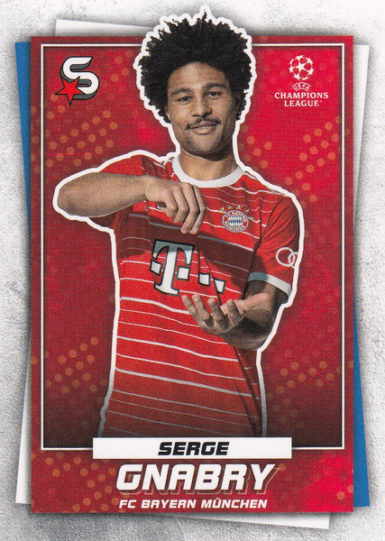 #104 Serge Gnabry (FC Bayern München) Topps UEFA Football Superstars 2022/23