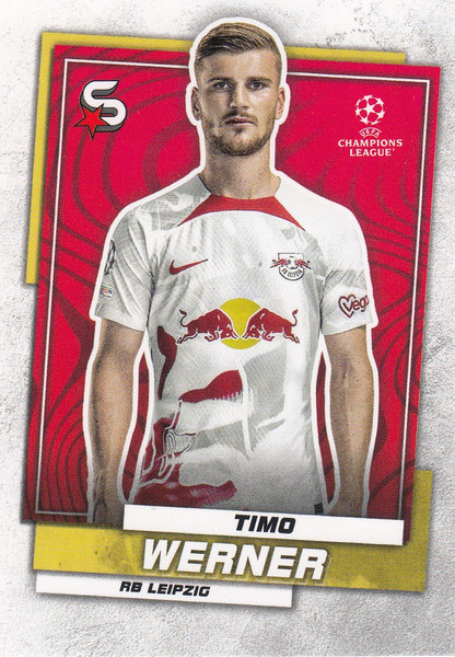 #121 Timo Werner (RB Leipzig) Topps UEFA Football Superstars 2022/23