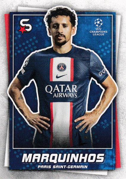 128 Marquinhos (Paris Saint-Germain) Topps UEFA Football Superstars 2022/23