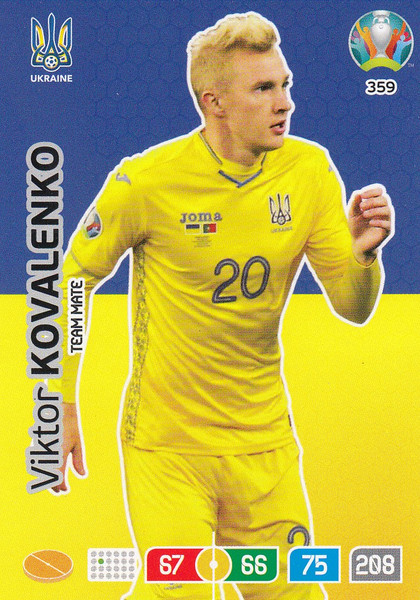 #359 Viktor Kovalenko (Ukraine) Adrenalyn XL Euro 2020