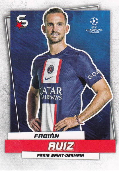 #132 Fabián Ruiz (Paris Saint-Germain) Topps UEFA Football Superstars 2022/23