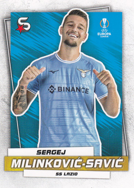 #180 Sergej Milinkovic-Savic (SS Lazio) Topps UEFA Football Superstars 2022/23