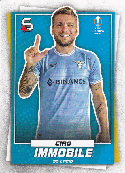 #182 Ciro Immobile (SS Lazio) Topps UEFA Football Superstars 2022/23