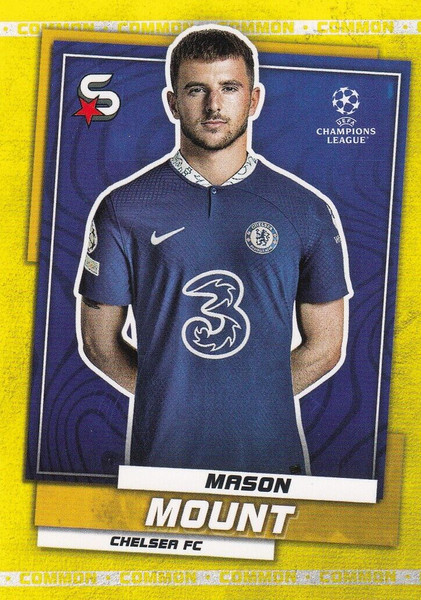 #24 Mason Mount (Chelsea) Topps UEFA Football Superstars 2022/23 COMMON CARD