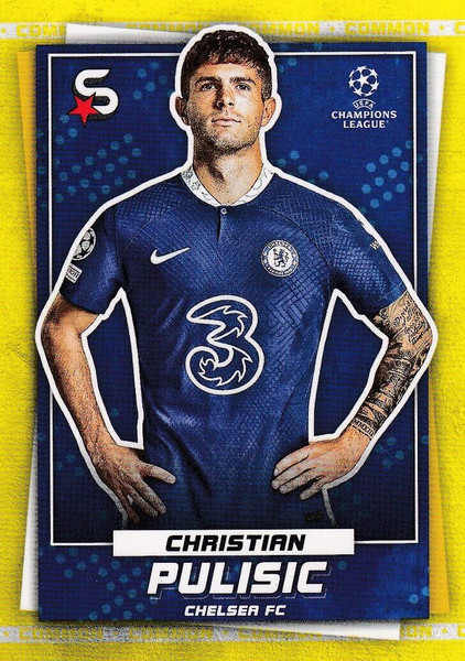 #28 Christian Pulisic (Chelsea) Topps UEFA Football Superstars 2022/23 COMMON CARD