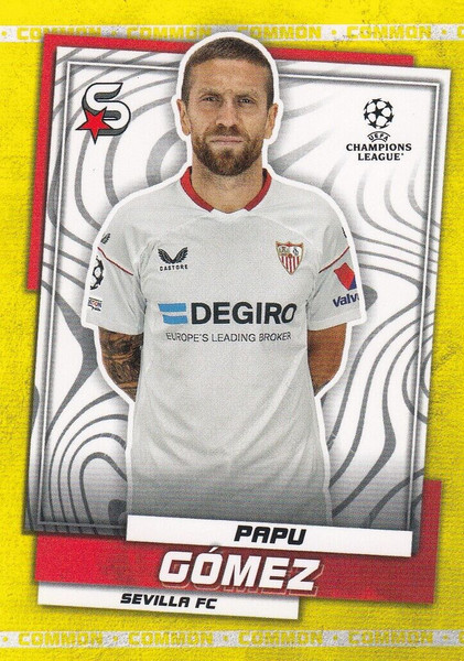 #66 Papu Gomez (Sevilla FC) Topps UEFA Football Superstars 2022/23 COMMON CARD