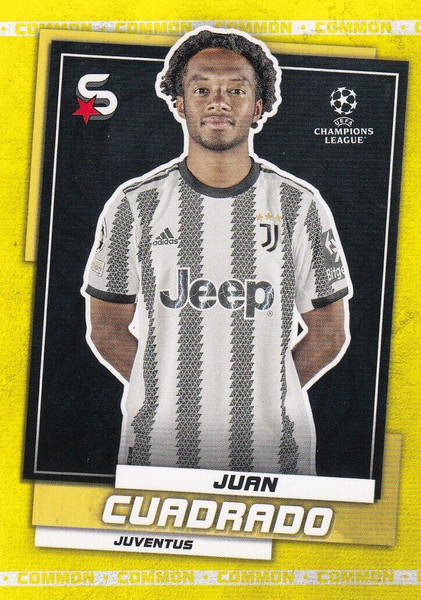 #87 Juan Cuadrado (Juventus) Topps UEFA Football Superstars 2022/23 COMMON CARD