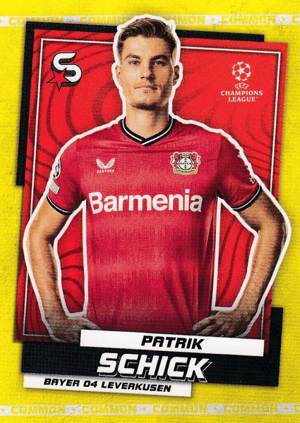 #115 Patrik Schick (Bayer 04 Leverkusen) Topps UEFA Football Superstars 2022/23 COMMON CARD